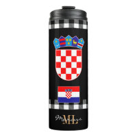 Patriotic Croatia travel Mug, Croatian Flag