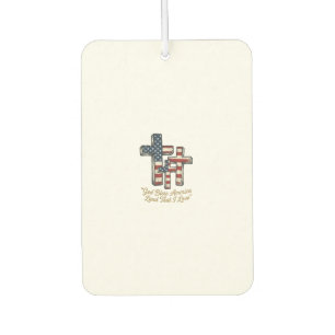 Patriotic Cross God Bless America Shirt Design_1 Air Freshener