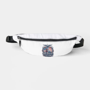Patriotic Cross Stitcher Vector Graphic Tee_1 Fanny Pack