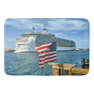 Patriotic Cruise Sailaway Bath Mat
