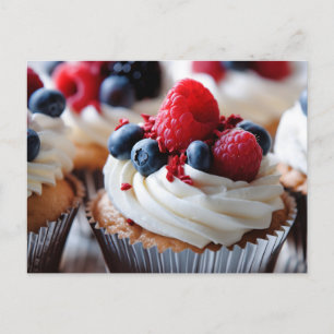 Patriotic Cupcake Postcard