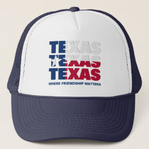 Patriotic Custom TEXAS FLAG Trucker Hat