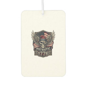 Patriotic Cyber Liberty Skull Cyberpunk Future Fre Air Freshener