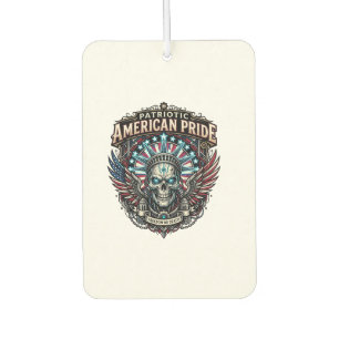 Patriotic Cyber Liberty Skull Cyberpunk Future Fre Air Freshener