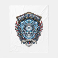 Patriotic Cyber Liberty Skull Cyberpunk Future Fre