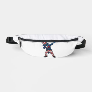 Patriotic Dabbing Character Vintage Vector Design_ Fanny Pack