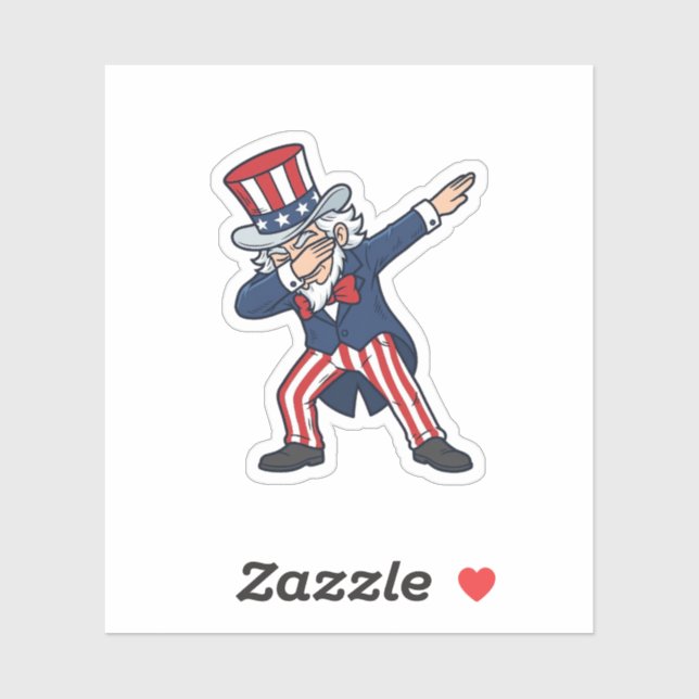 Patriotic Dabbing Gentleman Vintage Vector Design_ (Sheet)