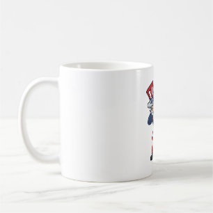 Patriotic Dabbing Gentleman Vintage Vector Design_ Coffee Mug