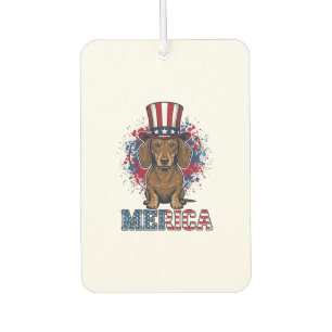 Patriotic Dachshund Merica Vintage Dog Shirt_1 Air Freshener