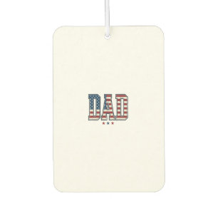 Patriotic Dad American Flag Vintage Vector Design_ Air Freshener