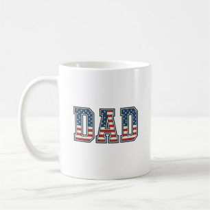 Patriotic Dad Flag Lettering Vector Design_1 Coffee Mug