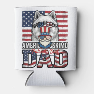 Patriotic Dad Gnome Vintage Vector Shirt Design_1 Can Cooler