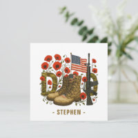 Patriotic Dad – USA Flag with Combat Boots