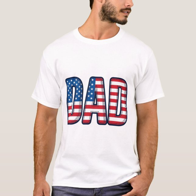 Patriotic DAD Vector Shirt Design_1 (Front)