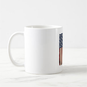 Patriotic Dad Vintage Flag Quote Shirt Design_1 Coffee Mug