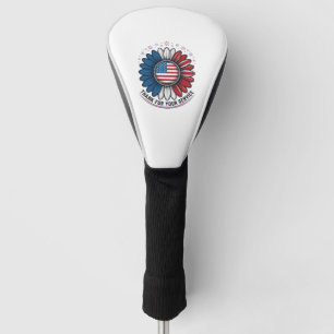 Patriotic Daisy Thank For Your Service Shirt Desig Golf Head Cover