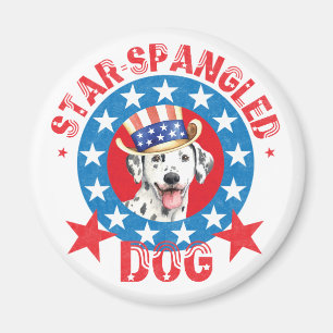 Patriotic Dalmatian Magnet