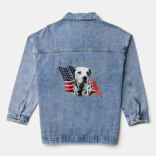 Patriotic Dalmation Denim Jacket