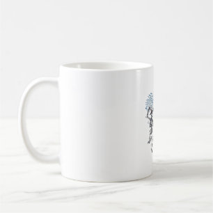 Patriotic Dancing Skeleton Fireworks Vintage Shirt Coffee Mug