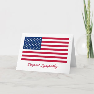 Patriotic Deepest Sympathy Card