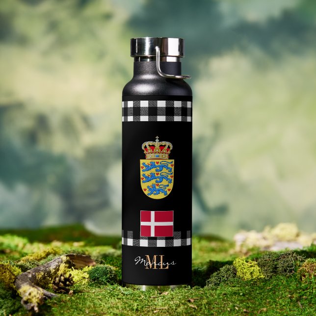 Patriotic Denmark Vacuum Insulated, Danish Flag Water Bottle (Outdoor)