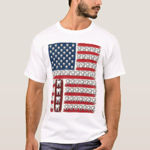 Patriotic Dentist Tooth Flag T-Shirt