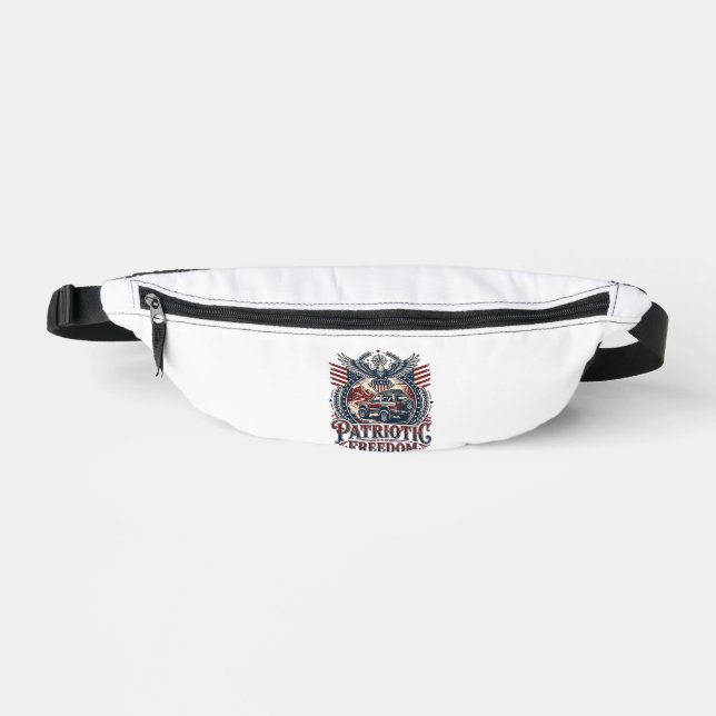 Patriotic Desert Road Explorer Fanny Pack (Front)