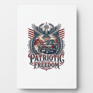 Patriotic Desert Road Explorer Plaque