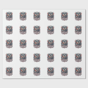 Patriotic Desert Road Explorer Wrapping Paper