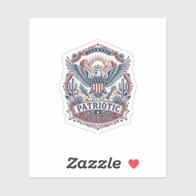 Patriotic Desert Southwest Pride Vector Graphic Te (Sheet)