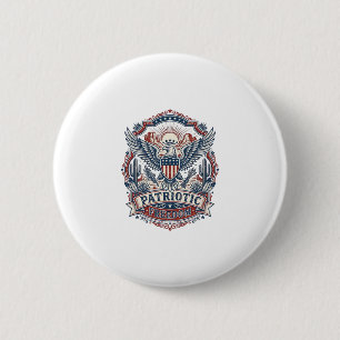 Patriotic Desert Southwest Pride Vector Graphic Te 2 Inch Round Button