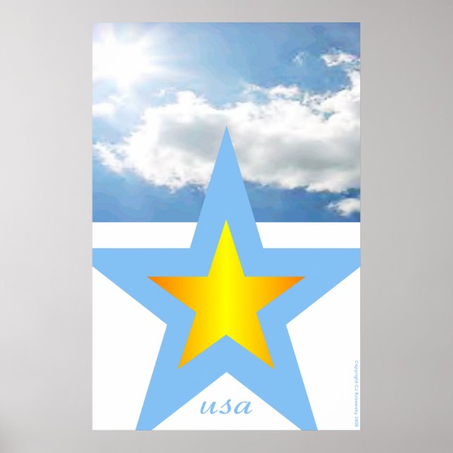 Patriotic Designs "USA" Poster (Front)