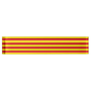 Patriotic desk nameplate with Flag of Catalonia