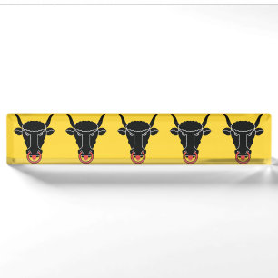 Patriotic desk nameplate with Flag of Uri, Swiss