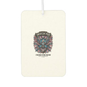 Patriotic Digital Flag Guardian Cyberpunk Future F Air Freshener