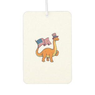 Patriotic Dinosaur Flag Vintage Engraving Shirt_1 Air Freshener