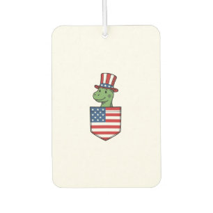 Patriotic Dinosaur Pocket Vintage Shirt Design_1 Air Freshener