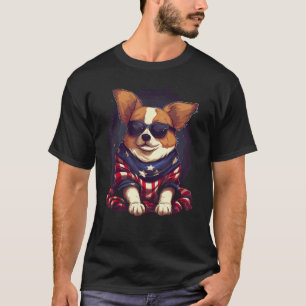 Patriotic Dog 4th Of July T-Shirt