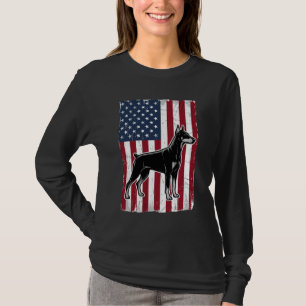 Patriotic Dog Flag Vintage Vector Shirt Design_1