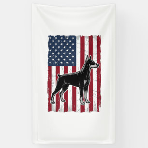 Patriotic Dog Flag Vintage Vector Shirt Design_1 Banner