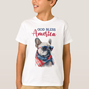 Patriotic Dog- French Bulldog T-Shirt