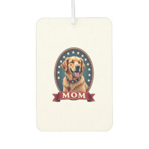 Patriotic Dog Mom Golden Retriever Vintage Tee 4 Air Freshener