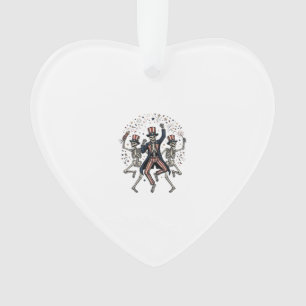 Patriotic Dog Party Like It’s 1776 Vintage Ornament