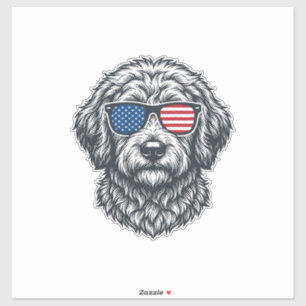 Patriotic Dog Sunglasses Vintage