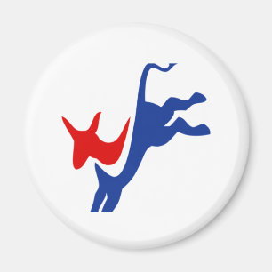 Patriotic donkey magnet