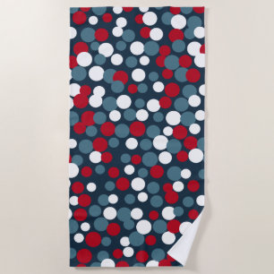 Patriotic Dots Beach Pool Towel Gift