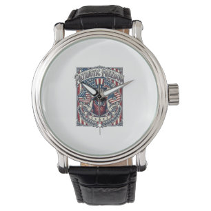 Patriotic Doughnut Lover Vector Graphic Tee_1 Watch