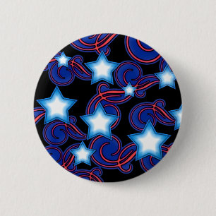 Patriotic Dreams Spiral & Stars Pound Button #2