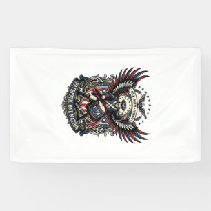 Patriotic Drummer Of Liberty Music Rock Metal Patr Banner