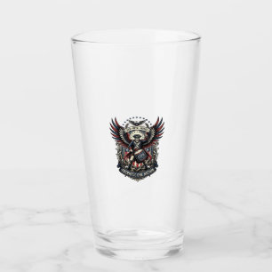 Patriotic Drummer Of Liberty Music Rock Metal Patr Glass